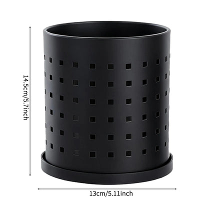 Metal Reusable Easy Clean Black