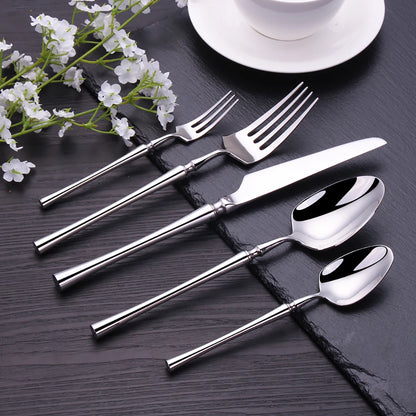 Metal Solid Sliver Cutlery Set