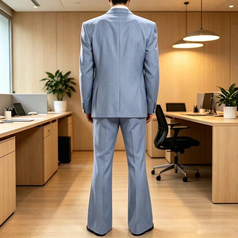 Vintage Peak Lapel Slim Suit