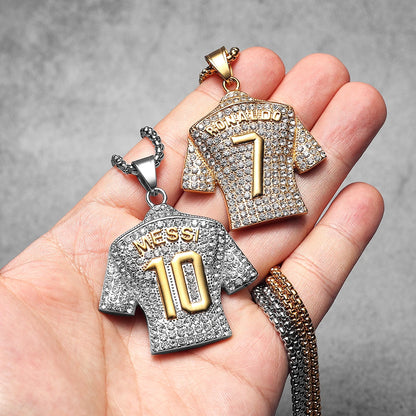 Metal Jersey Stainless Steel Pendant Party
