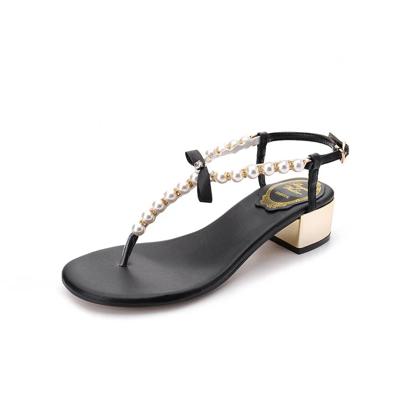Beaded Heel Sandals