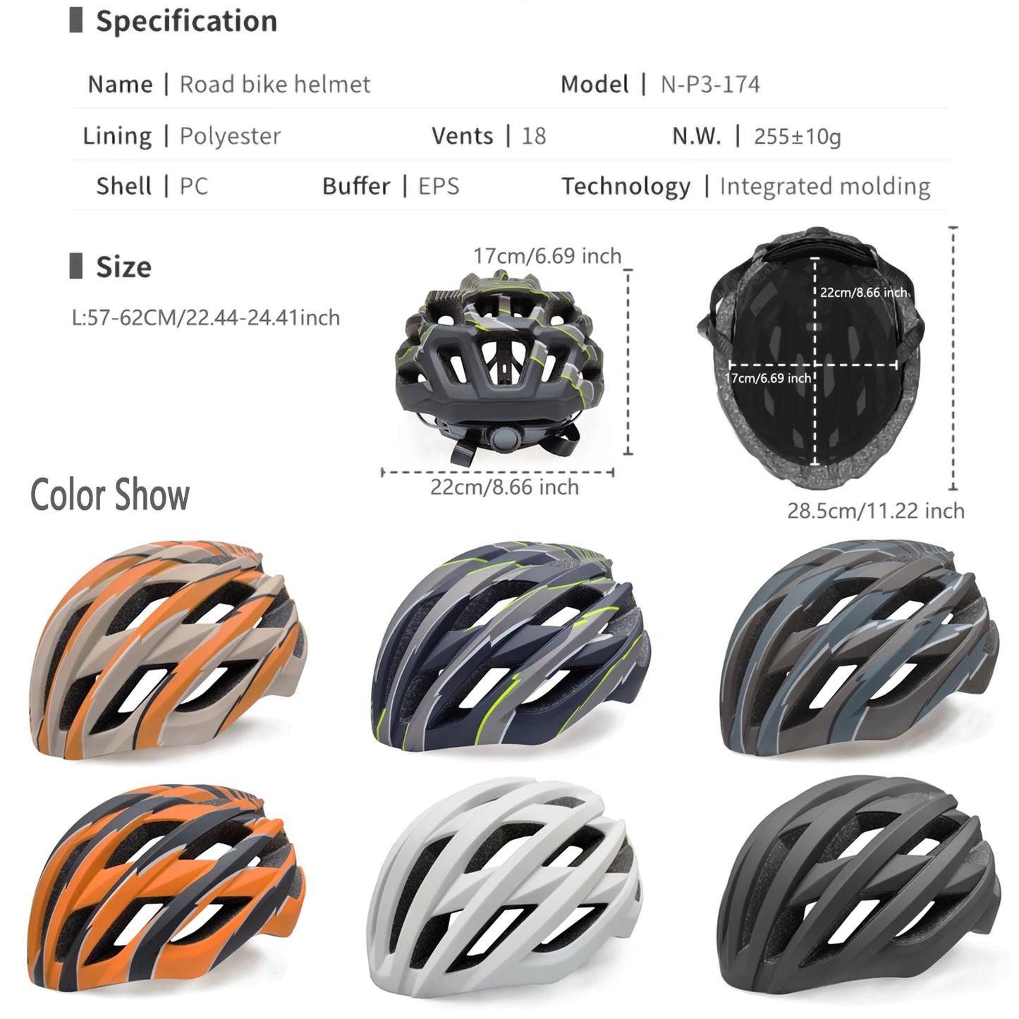 USB Rechargeable LED Bike Helmet