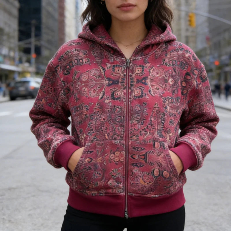 Floral Hooded Jacket
