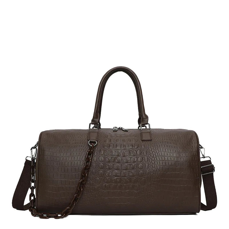 PU Leather Boston Bag