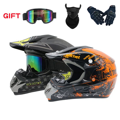Flip-Up Off-Road Full-Face Helmet