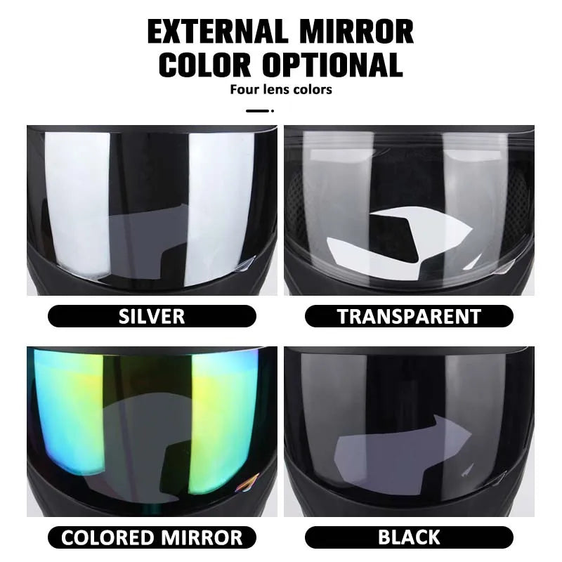 Uchoose Cross-Section Double-Lens Modular Helmet