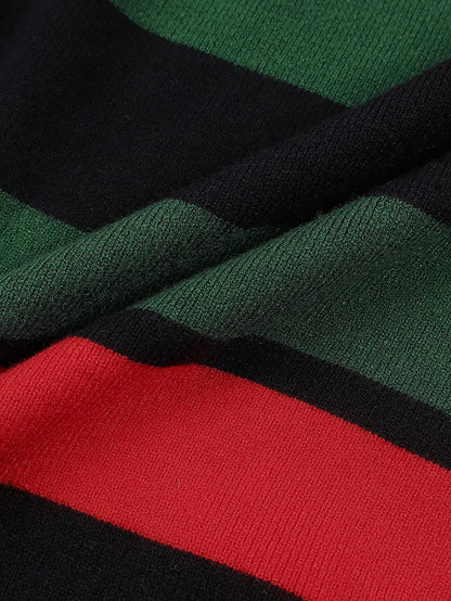 Striped Knit Pullover