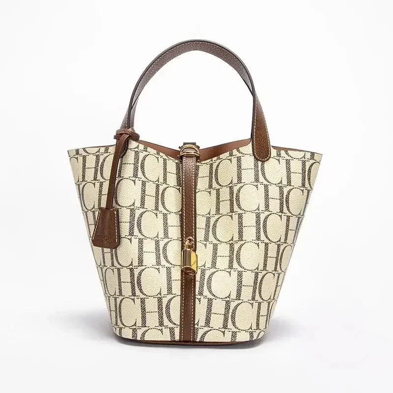 PVC Applique Bucket Tote