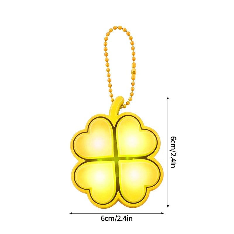Clover Keycap Keychain LED Clicker