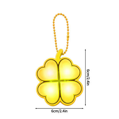 Clover Keycap Keychain LED Clicker