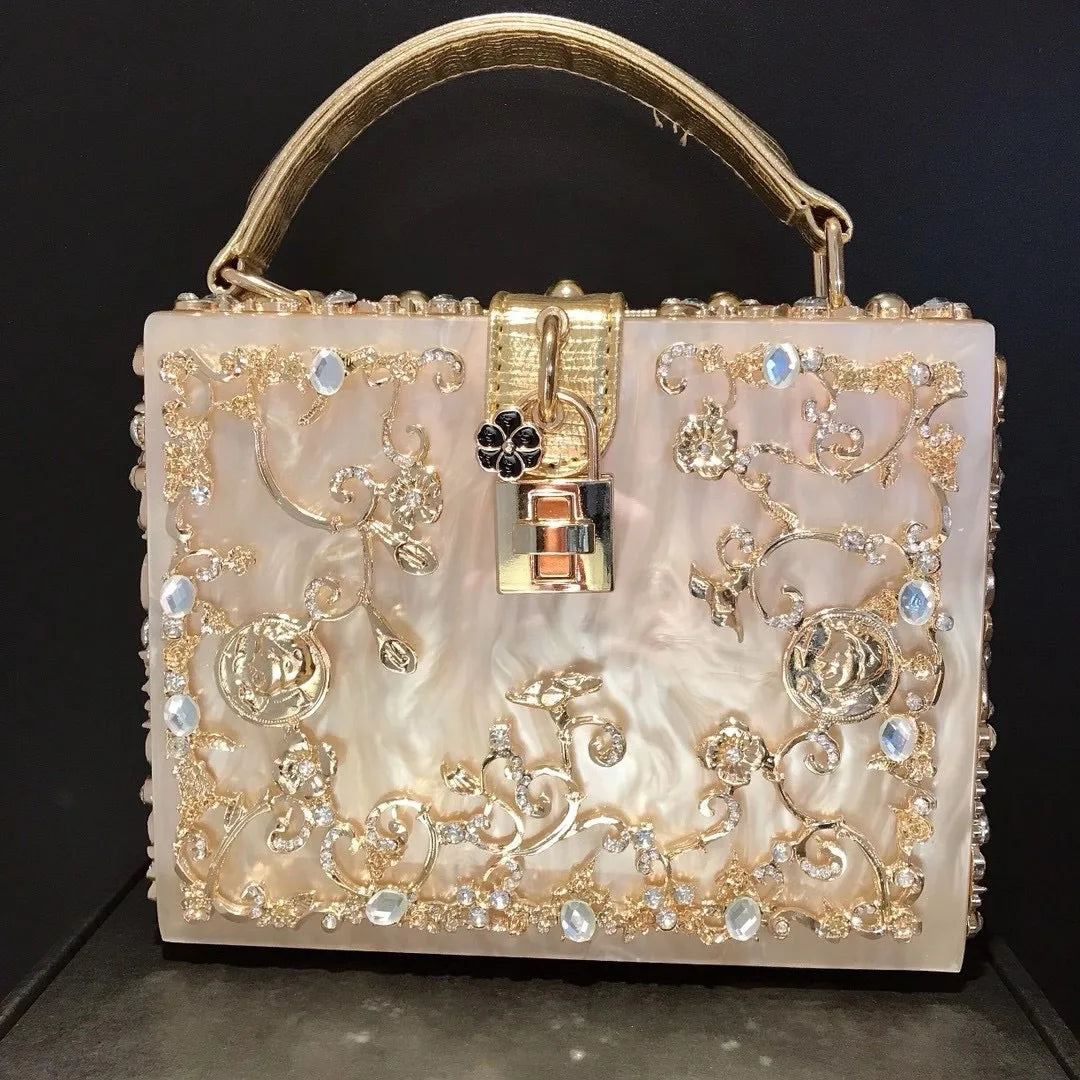 Beaded Sequined Evening Clutch