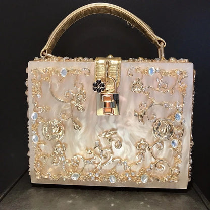 Beaded Sequined Evening Clutch