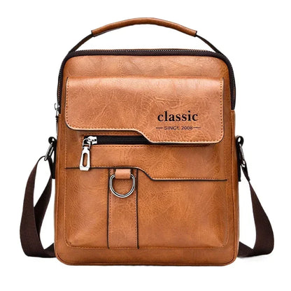 PU Leather Crossbody Tote Bag