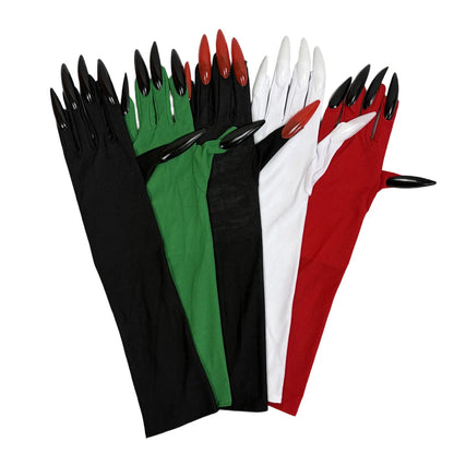 Elbow-Length Costume Claw Gloves