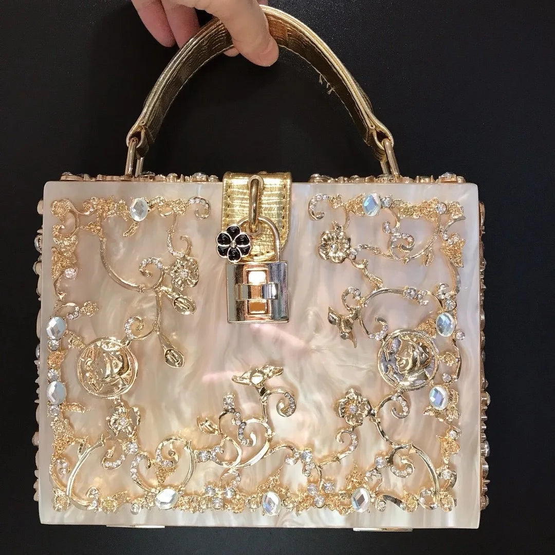Beaded Sequined Evening Clutch