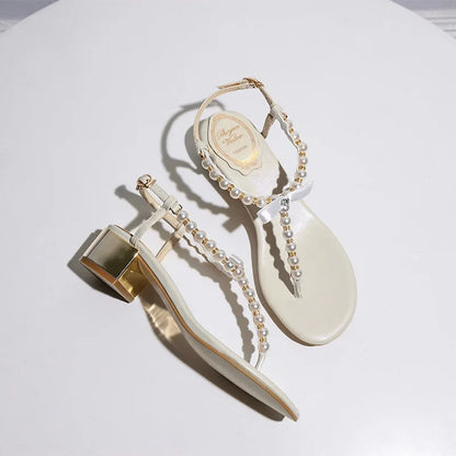 Beaded Heel Sandals