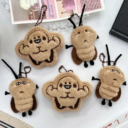 Cute Cockroach Plush Keychain Stuffed