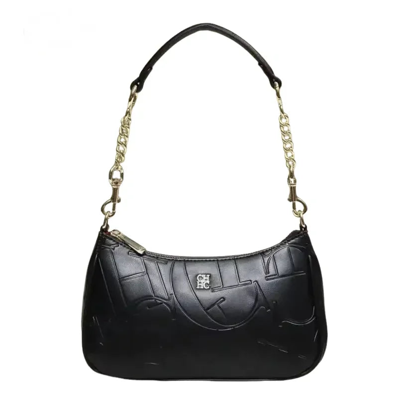 Moon-Shaped PU Crossbody Bag
