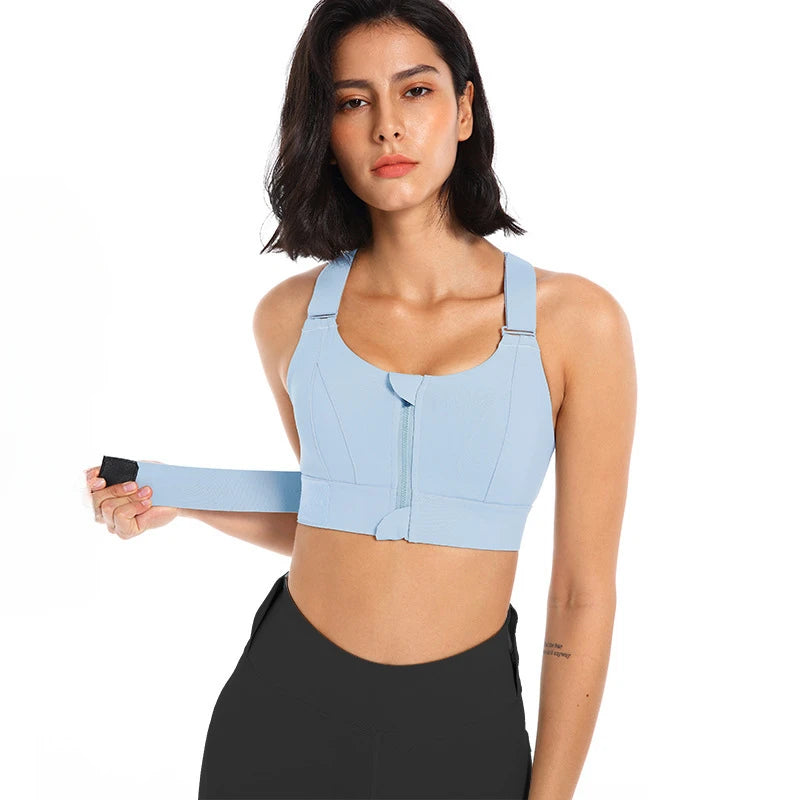 Adjustable High-Support Sports Bra