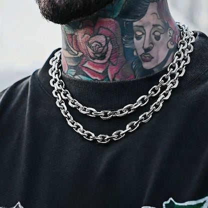 Metal Hiphop Stainless Cross Chain Party