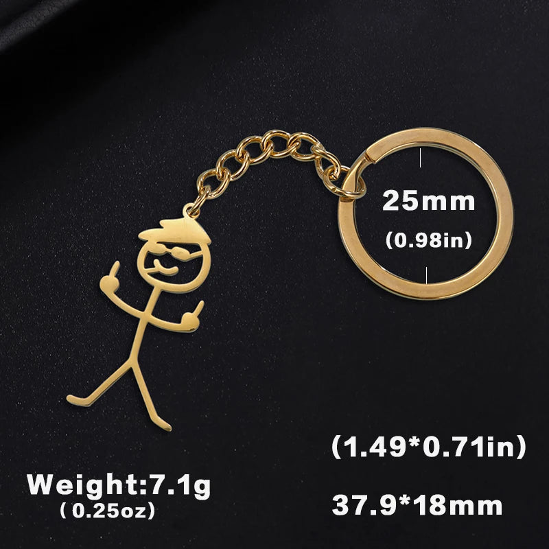 Teamer Funny Middle Finger Stickman