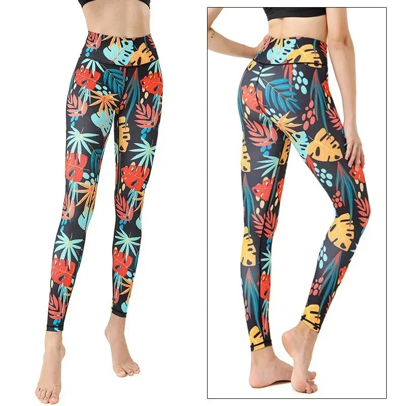 Cloud Hide Floral Push-Up Leggings