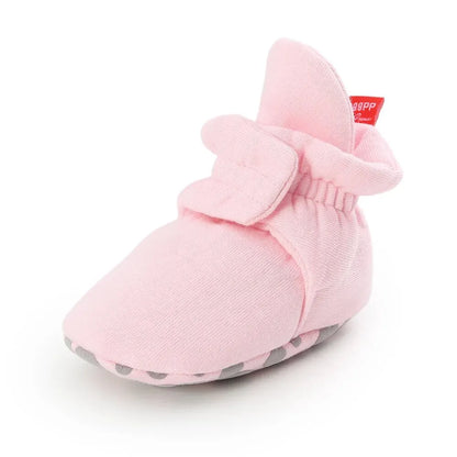 Star Checkered Baby Booties