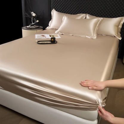 3-Piece Luxury Mulberry Silk Bed Sheet Set