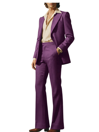 Slim Fit Peak Lapel Suit