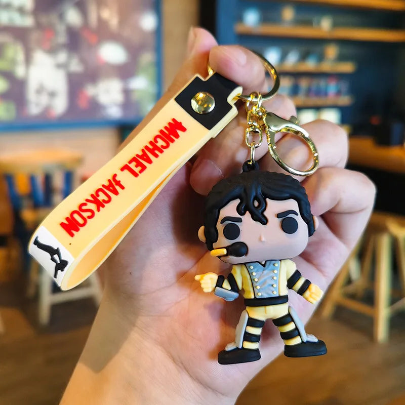 Michael Jackson Keychain Music Idol