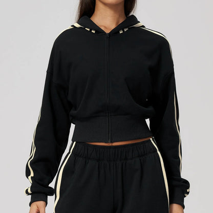 Thickened Hooded Zip Jacket