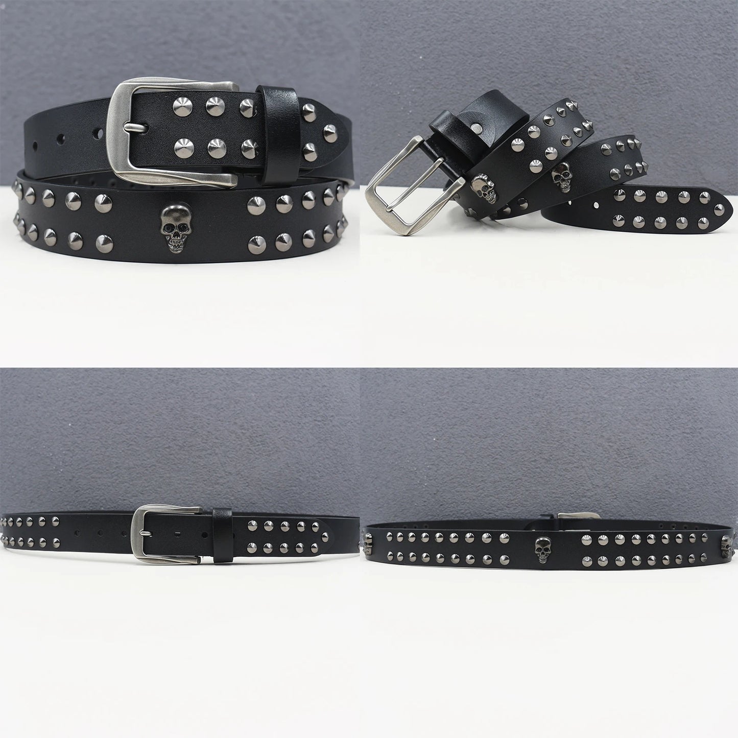 Heavy duty leather belt