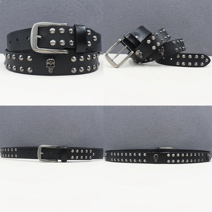 Heavy duty leather belt