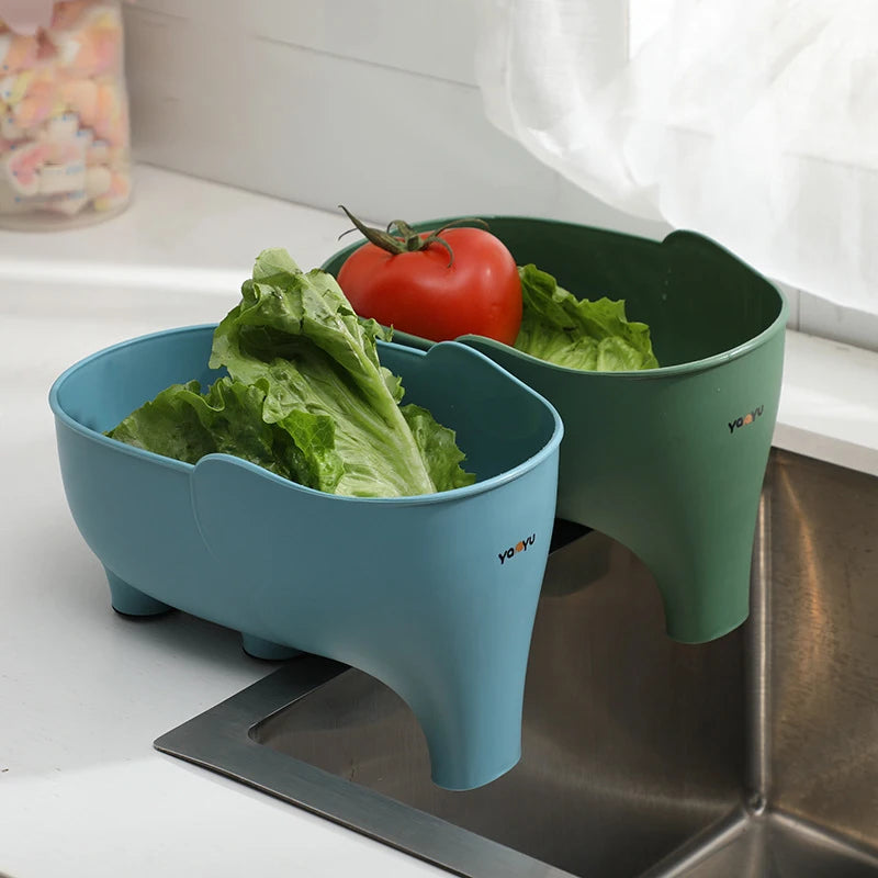 Elephant Sculpt Drain Basket