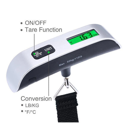 Portable Digital Display Luggage Scale