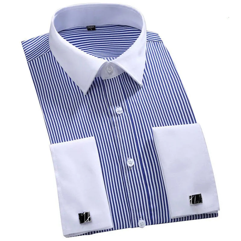 Formal Stand Collar Dress Shirt