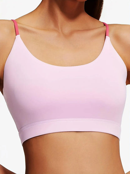 Backless Fixed-Pad Sports Bra