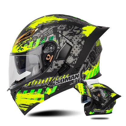 Quick-Release Dual-Lens Modular Helmet