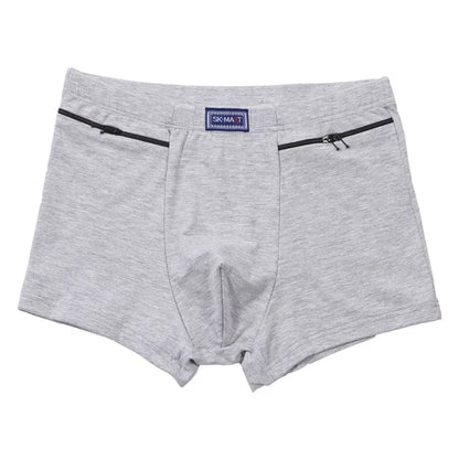 Cotton Zipper Boxers
