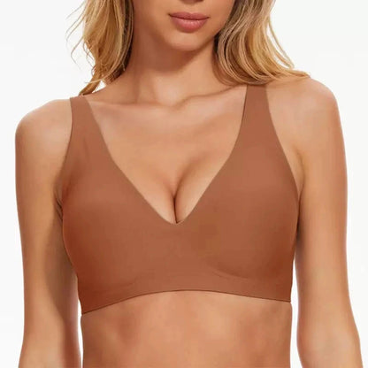 Wire-Free Seamless Leopard Print Bra