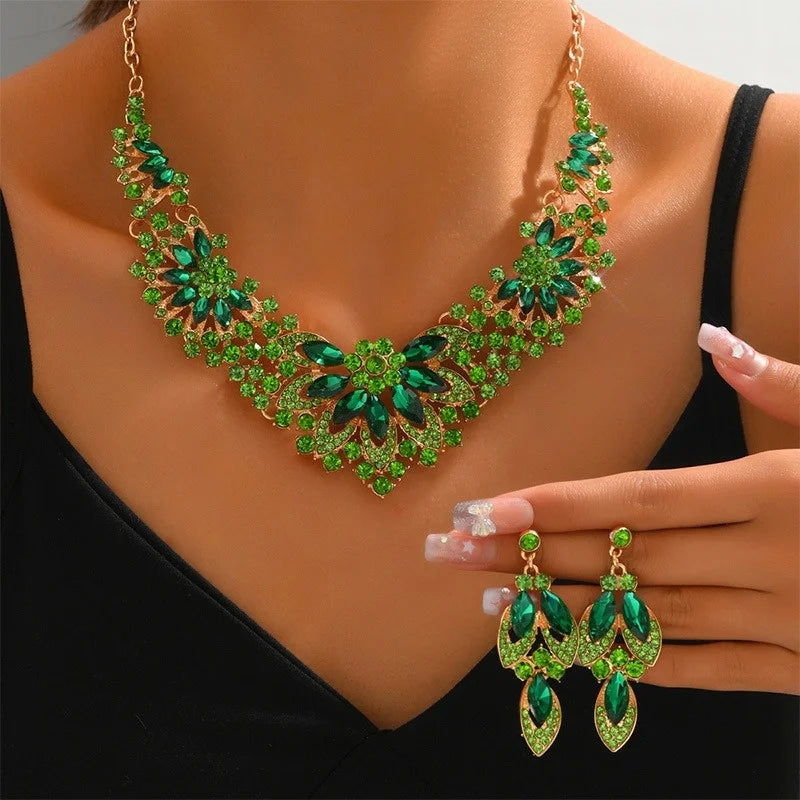 Flower Jewelry Set