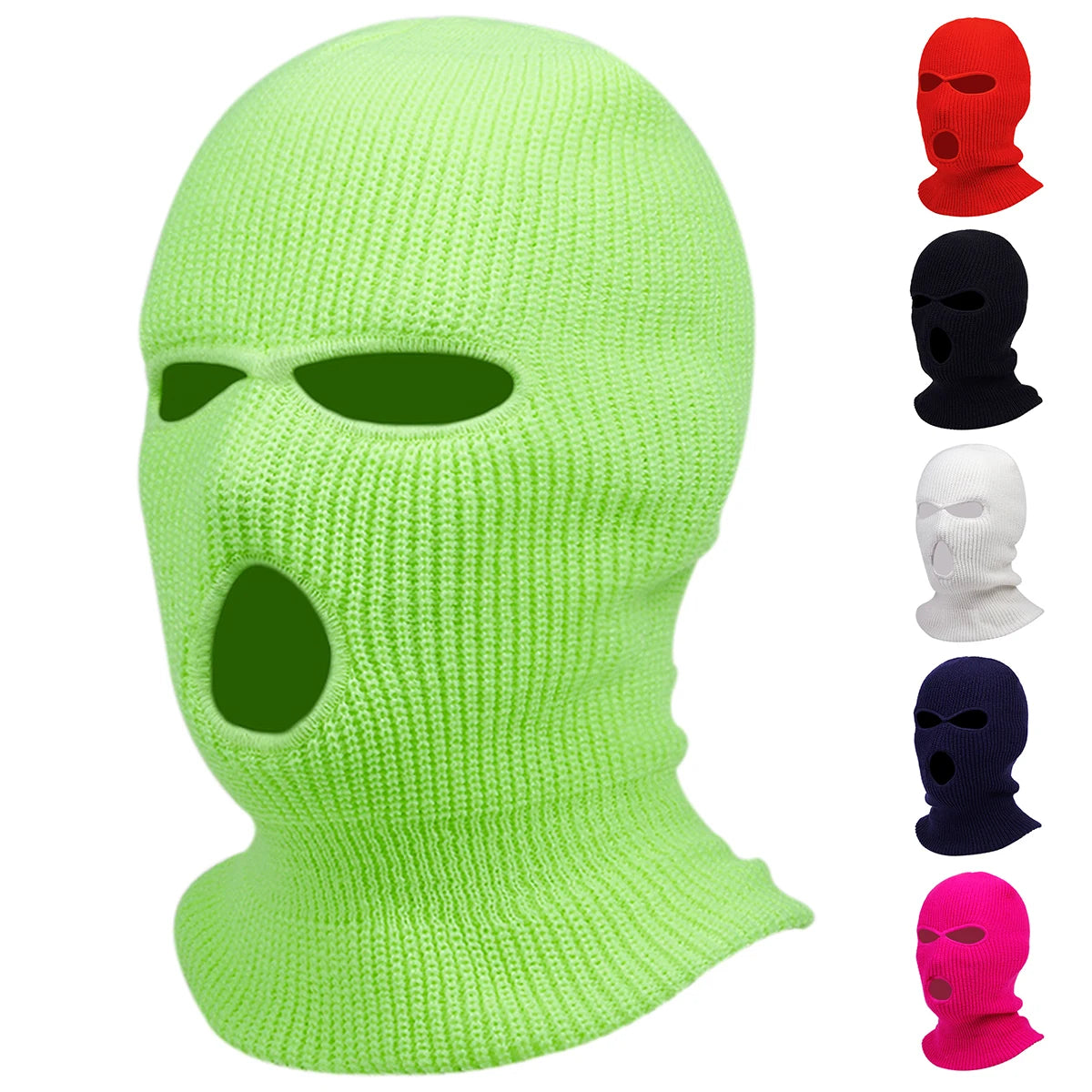 Men’s Solid Color Masked Beanie