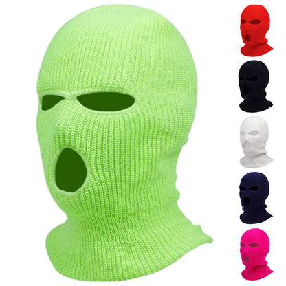 Men’s Solid Color Masked Beanie