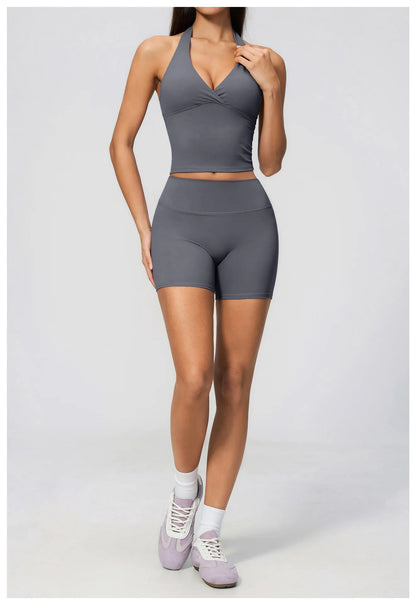 Hanging Neck Yoga Tops Sports