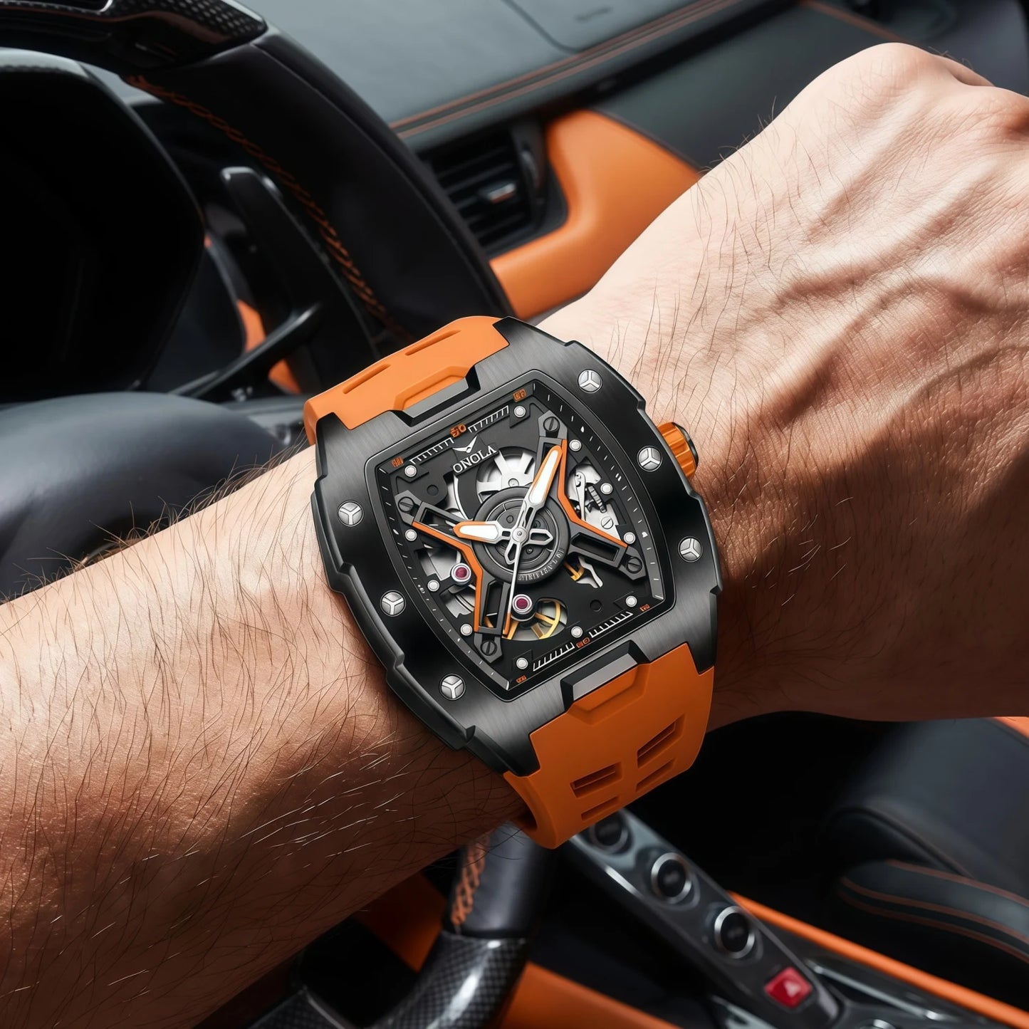 Onola Hollow Silicone Watch