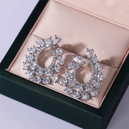 Geometric Zircon Studs