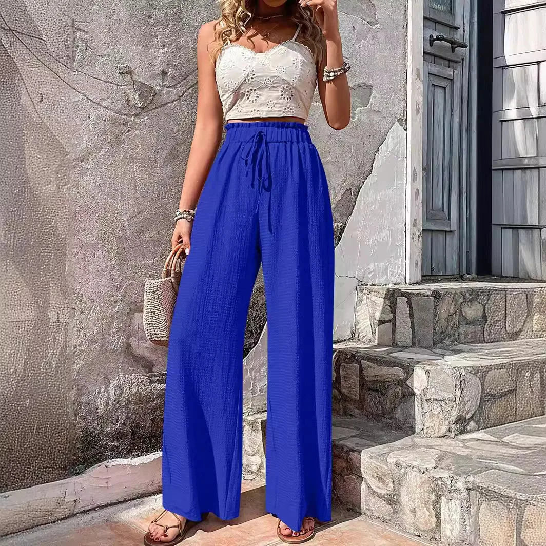 Women Elastic Waist Pants