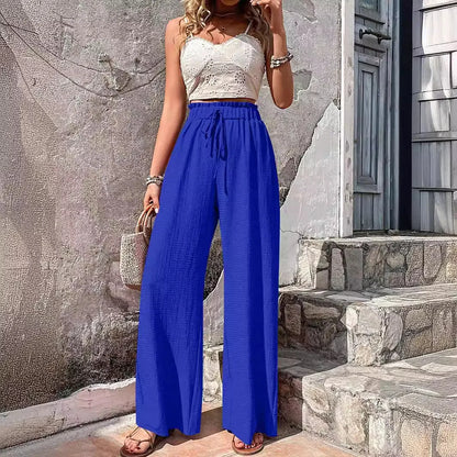 Women Elastic Waist Pants
