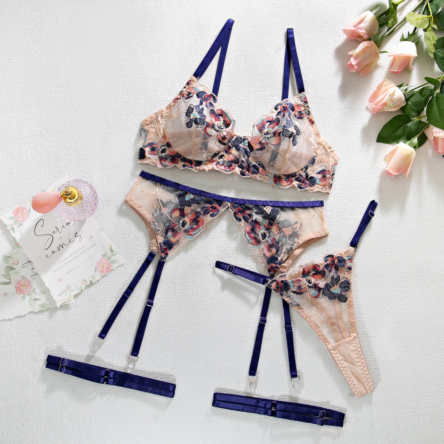 Floral Embroidery Set