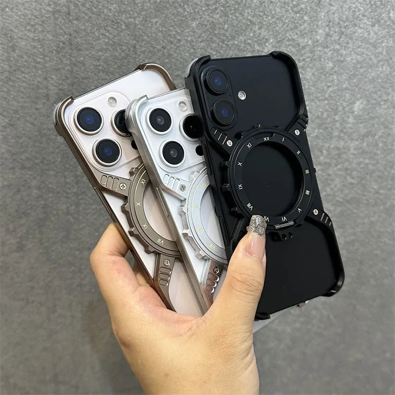 Aluminum Alloy Magnetic Case for iPhone 17 Pro Max | 17 Pro | 16 Pro Max | 16 Pro | 15 Pro Max | 15 Pro | 14 Pro Max | 14 Pro | 13 Pro